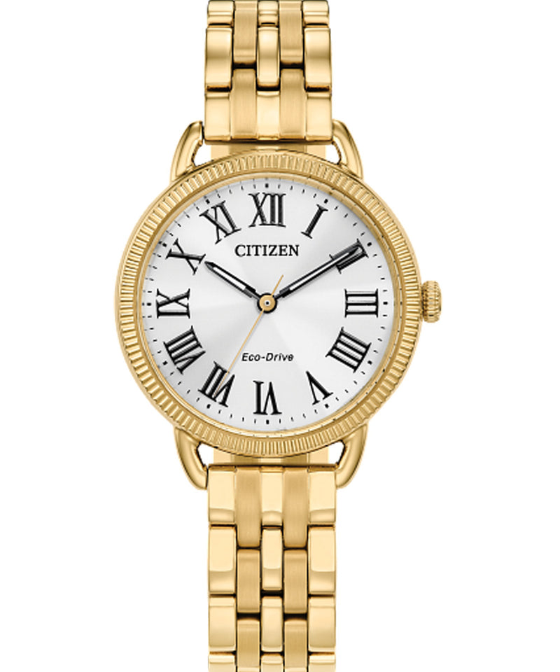 Citizen Classic Eco-Drive Stainless Steel Silver Dial Women's Watch EM1052-51A