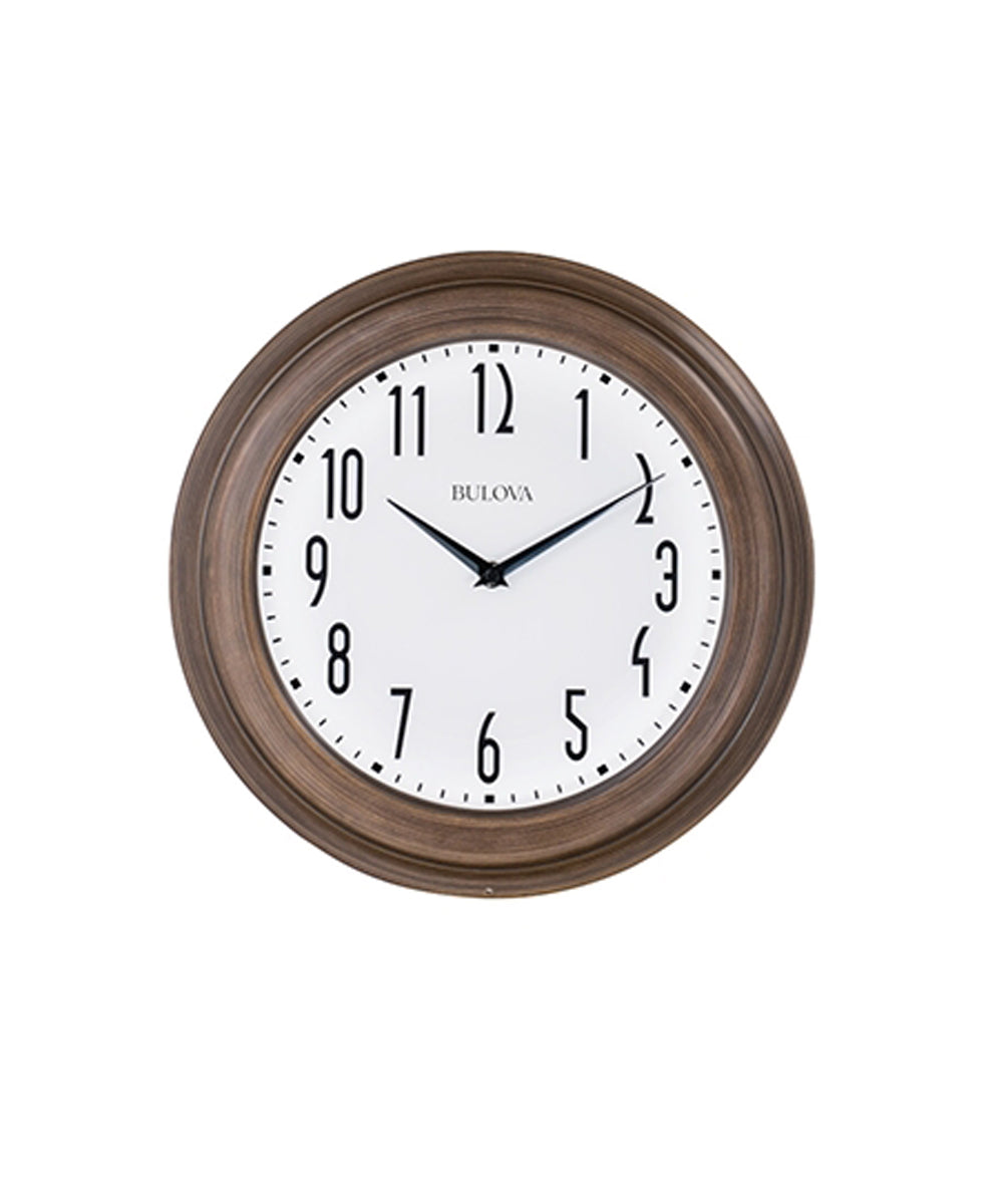 Bulova Clocks C4863 Beacon Clock, Dark Wood