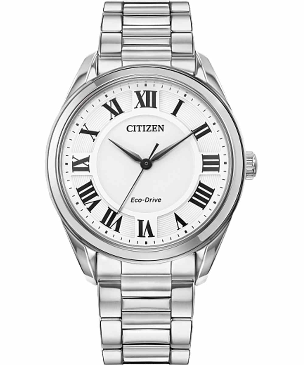 Citizen Arezzo Womens Silver Tone Stainless Steel EM0970-53A