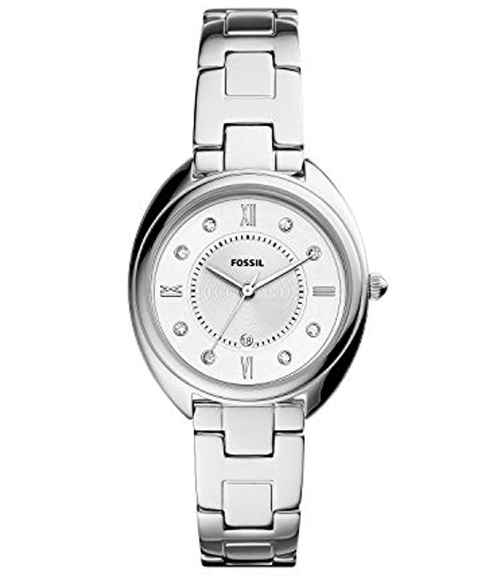 Fossil Women's Gabby Quartz Watch with Stainless Steel Strap Silver ES5069