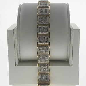 Men's Diamond Bracelet 14kt 3.6CT