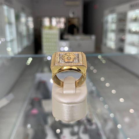 Manufacturer of 22k gold big versace ring | Jewelxy - 205873